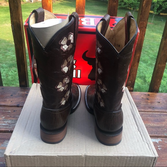 Big Bull Leather Cowgirl Boots Sz. 6.5 WB - Picture 7 of 15